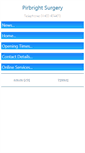 Mobile Screenshot of pirbrightsurgery.co.uk